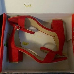 Red 2 inch heels